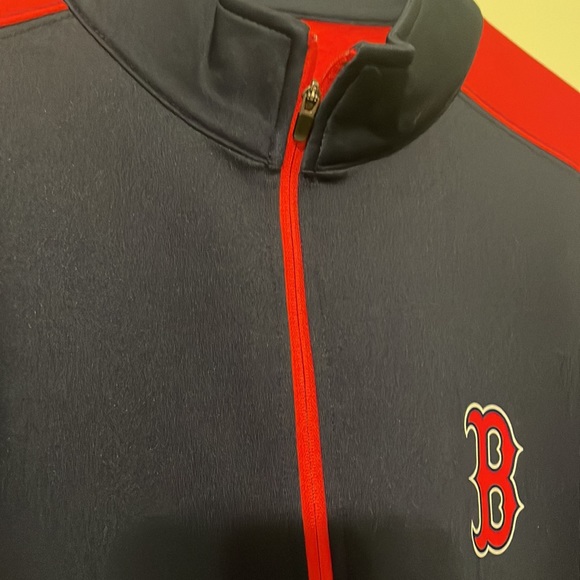 MLB Genuine Merchandise Boston Red Sox 1/4 Zip Sweater - Picture 3 of 5